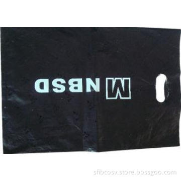 8 Colours Black Recycle Die Cut Handle Printed Polythene Ba